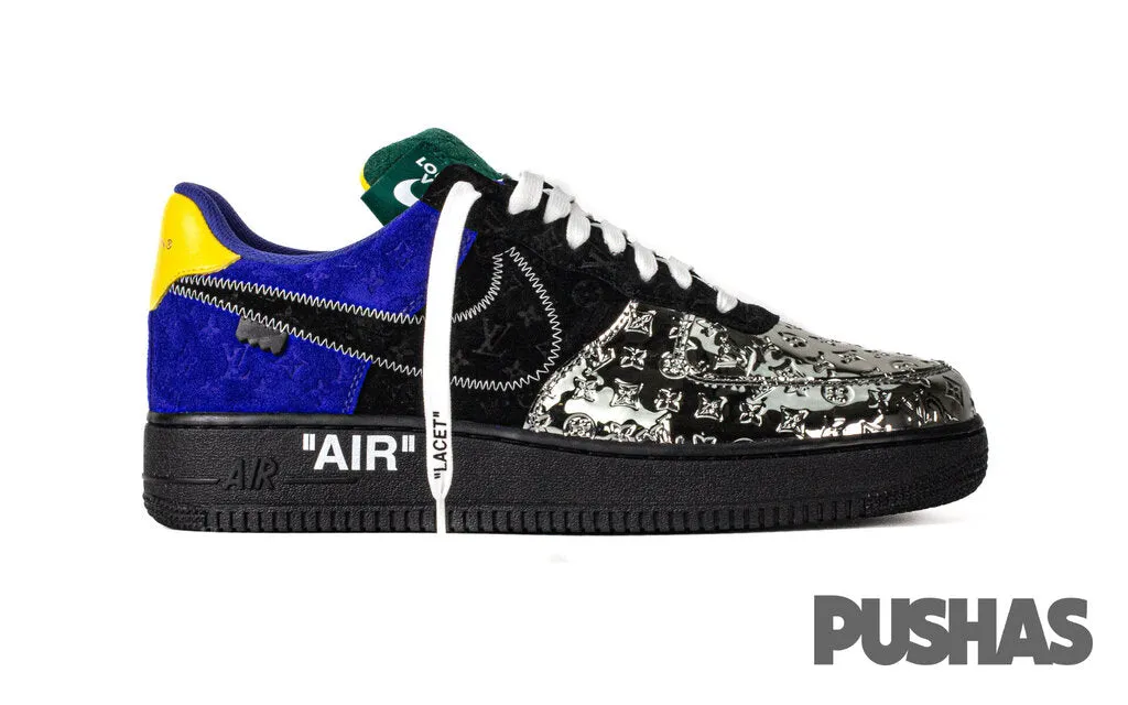 Air Force 1 x Louis Vuitton x Virgil Abloh 'Black Metallic Silver' (2022)