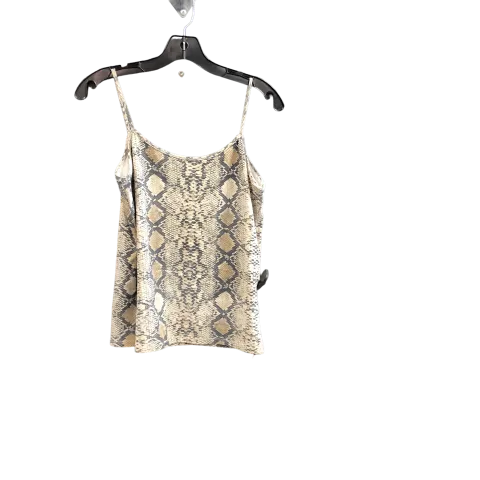 Animal Print Top Sleeveless Basic Zara, Size L