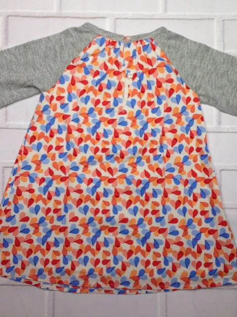 Baby Gap BLUE & ORANGE Hearts Dress